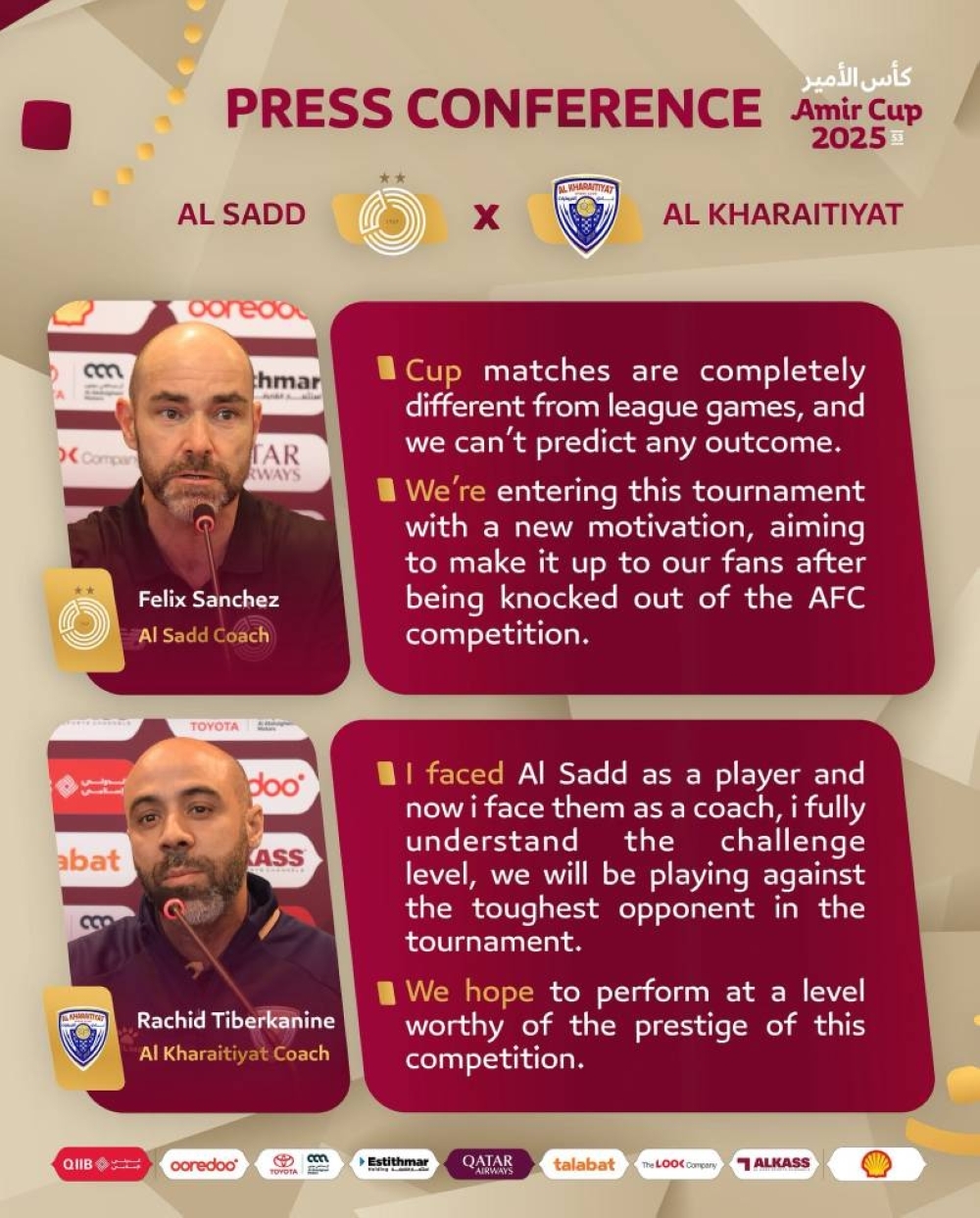 Round of 16 of Amir Cup kicks off on Sunday
