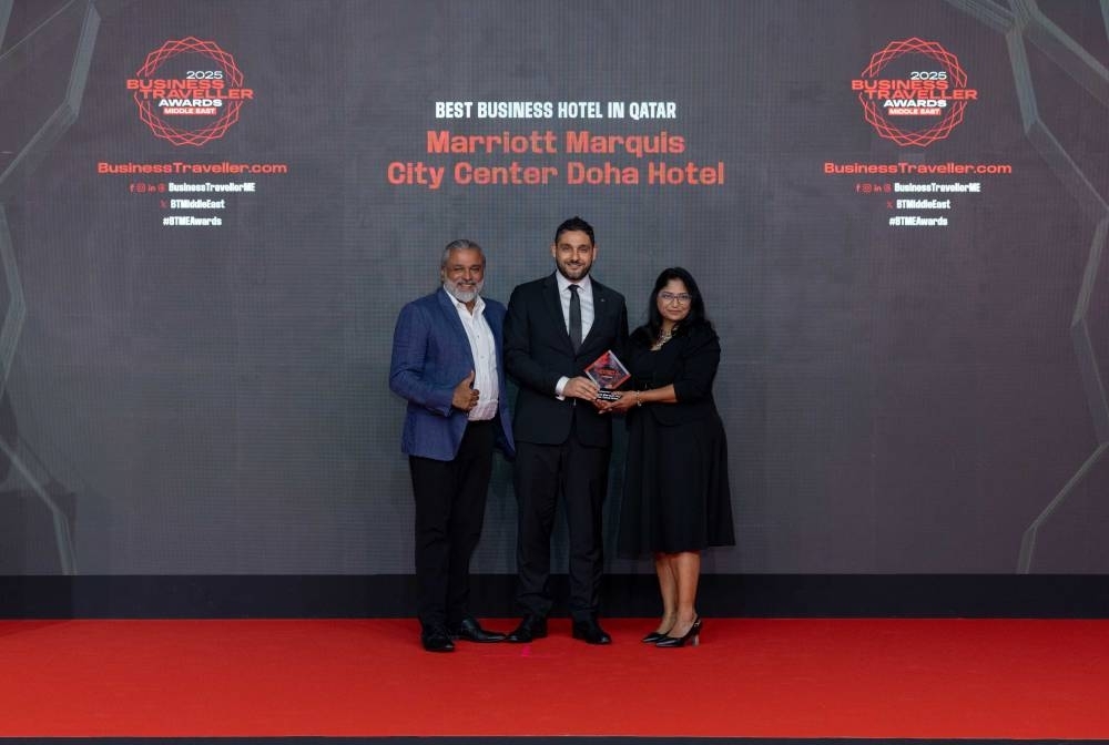 Marriott Marquis City Centre Doha wins ‘Best Business Hotel in Qatar' Award