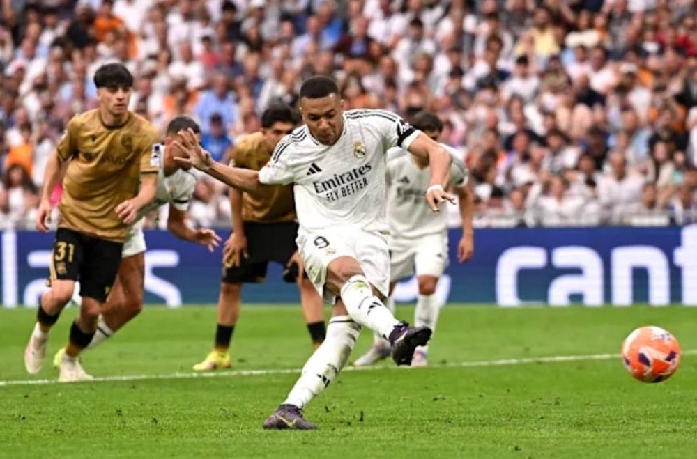 Mbappe bags brace as Real Madrid see off Sociedad in La Liga finale