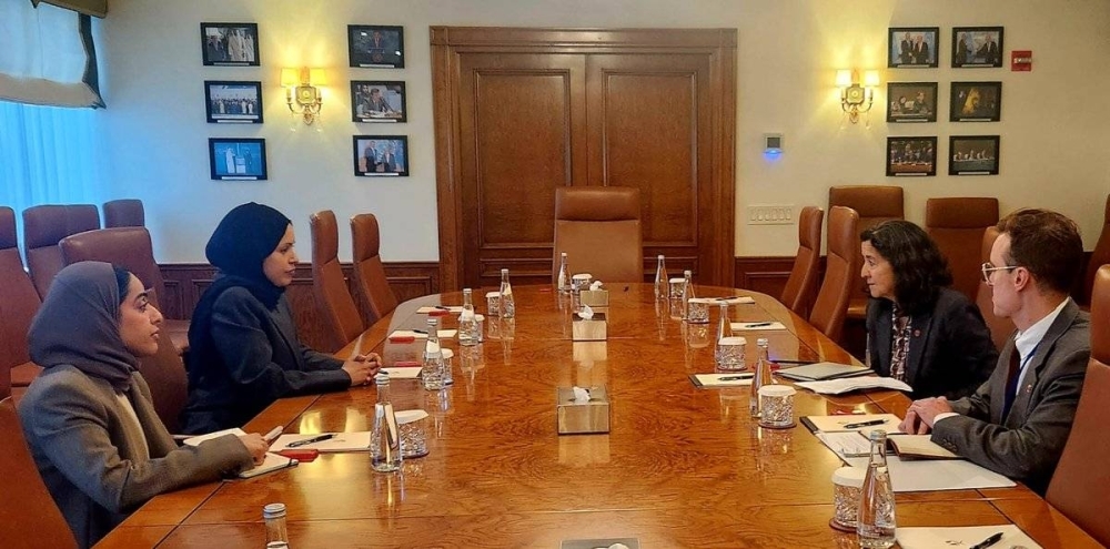 Qatar's UN permanent representative meets president and CEO of Save the Children US