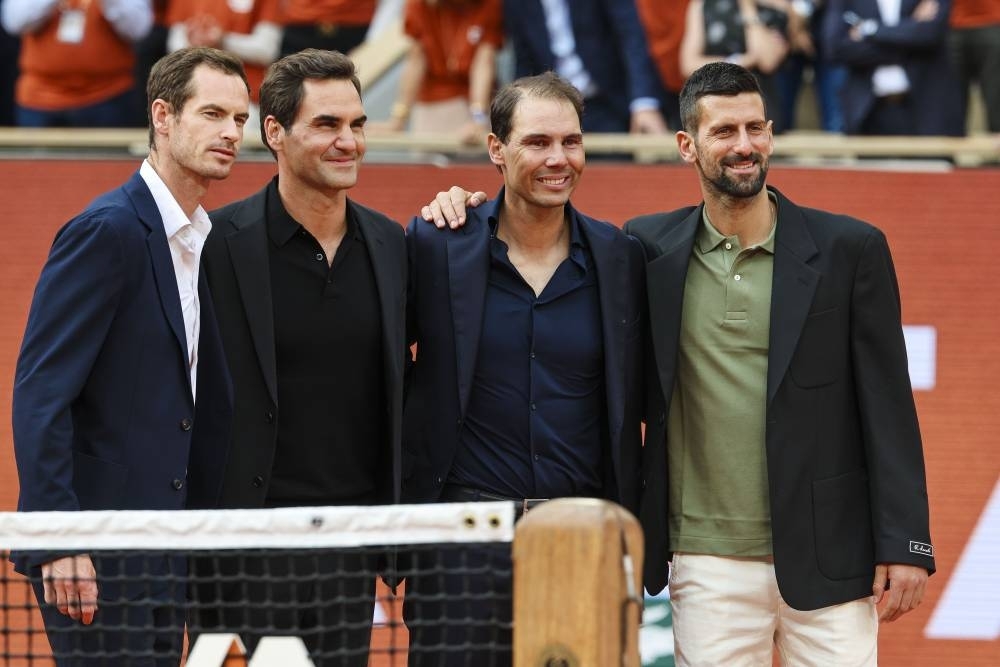 ‘Fab four' reunited at Roland Garros as Nadal is honoured