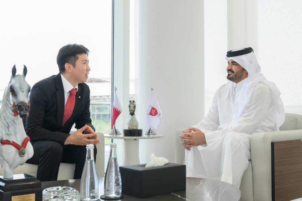 Sheikh Joaan meets Korean NOC President to advance Olympic collaboration