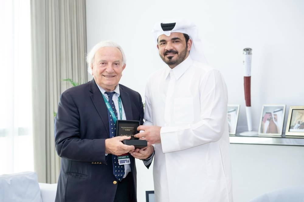 Sheikh Joaan and Francesco Ricci Bitti exchange perspectives on sport governance
