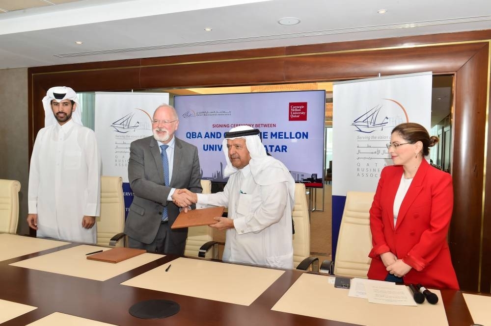 QBA, CMU-Q sign MoU to boost education, research