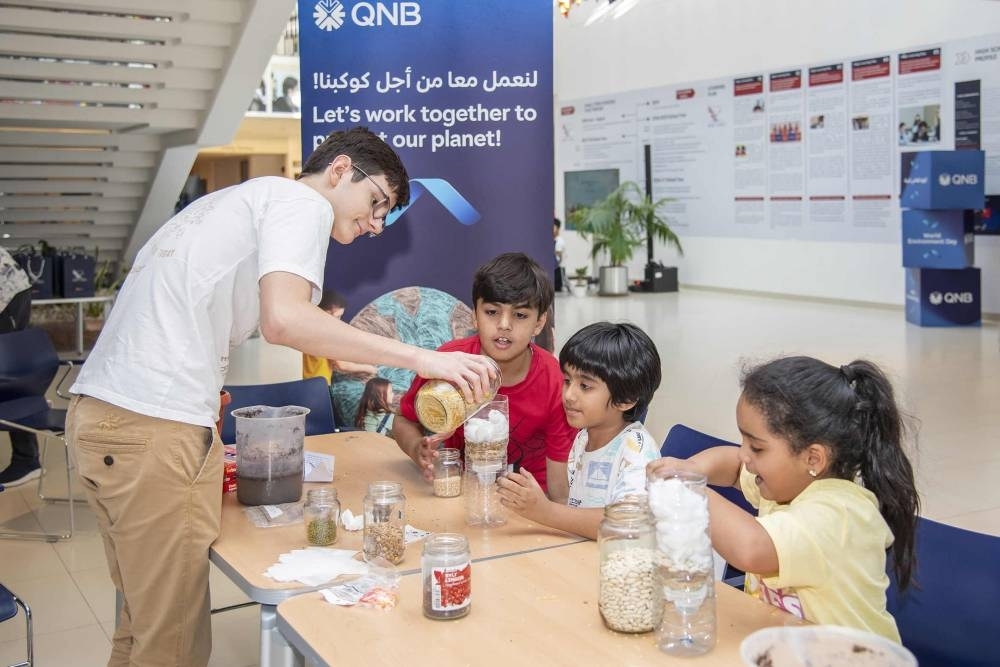 QNB teaches kids sustainability through special art workshop