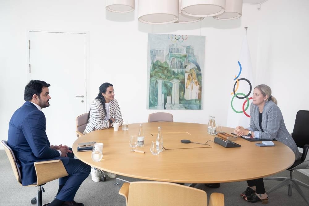 Sheikh Joaan meets with IOC President-Elect