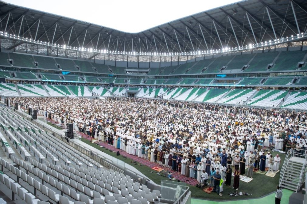 Thousands perform Eid Al Adha prayer at Education City Stadium