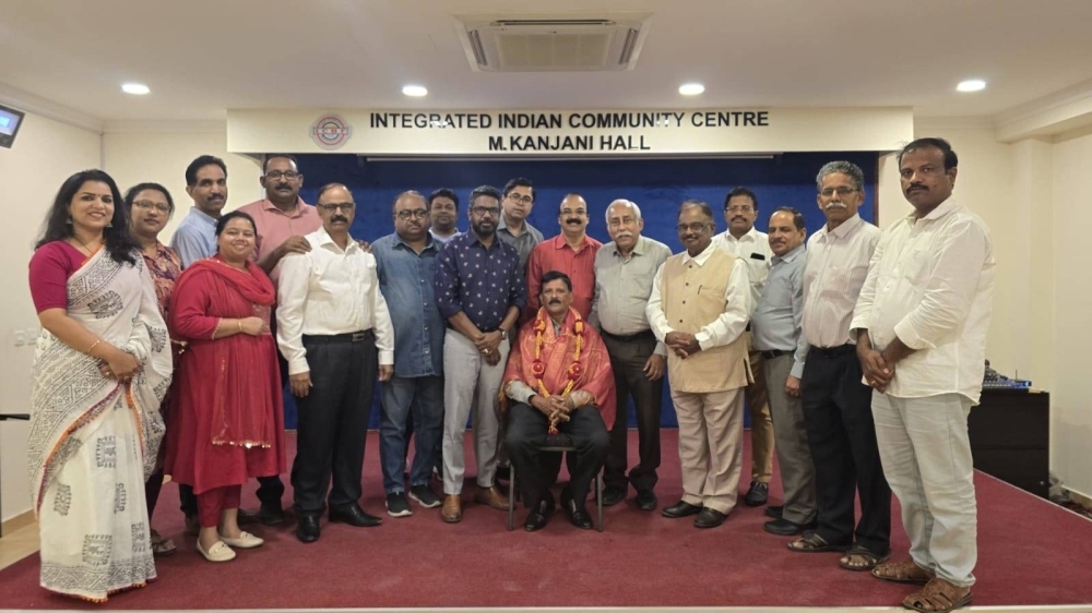 ICBF felicitates Divakar Poojary for exemplary service to Indian community in Qatar