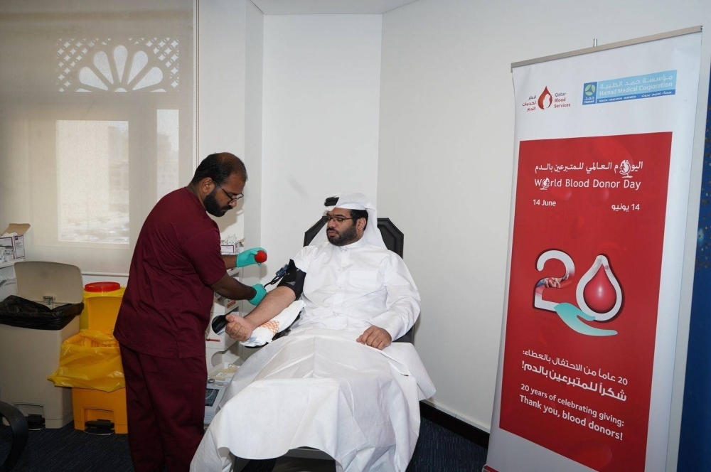 QIB holds blood-donation drive to support healthcare sector