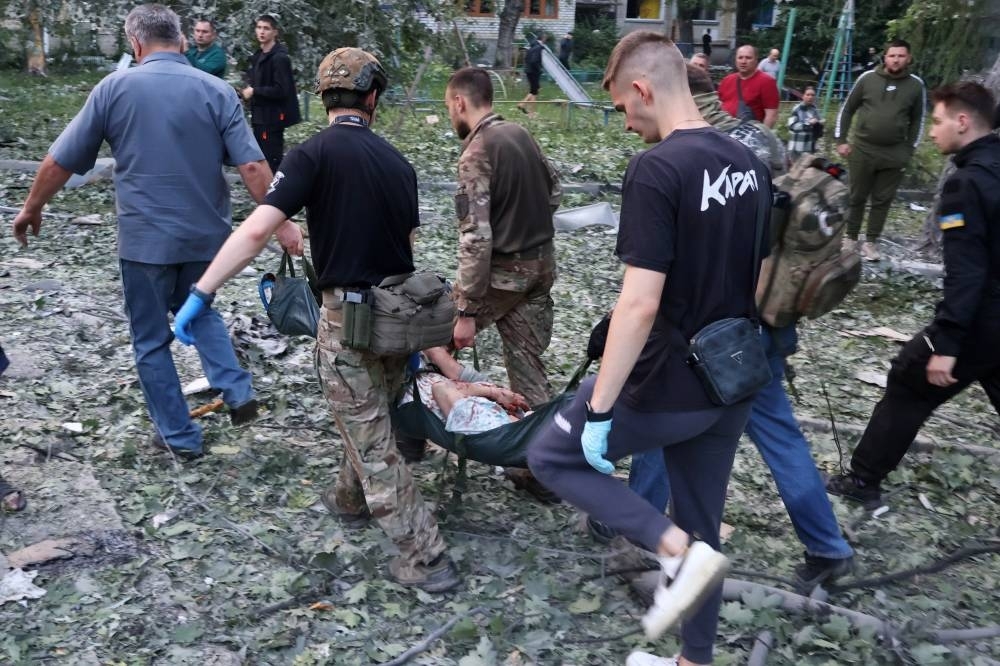 Russia's deadliest attack on Kiev for months flattens apartment block