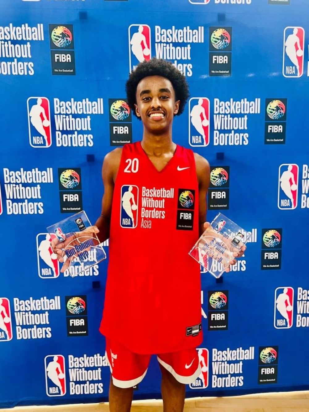 Abdullah Yassin wins top place at Basketball Without Borders Asia Camp