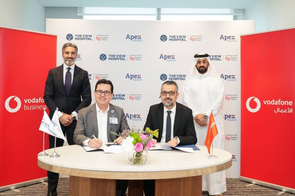 Vodafone Qatar inks MoU with The View Hospital and KMC