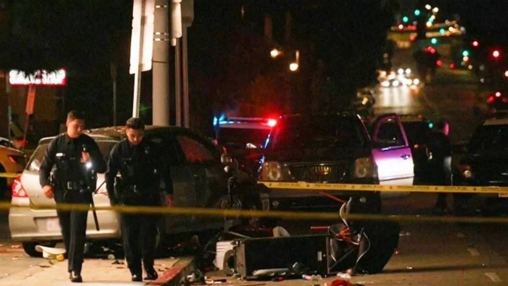 Several injured in LA after vehicle plows into crowd