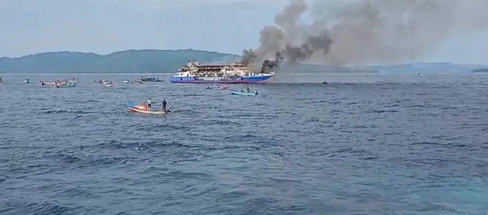5 killed as passenger ferry catches fire off Indonesian coast