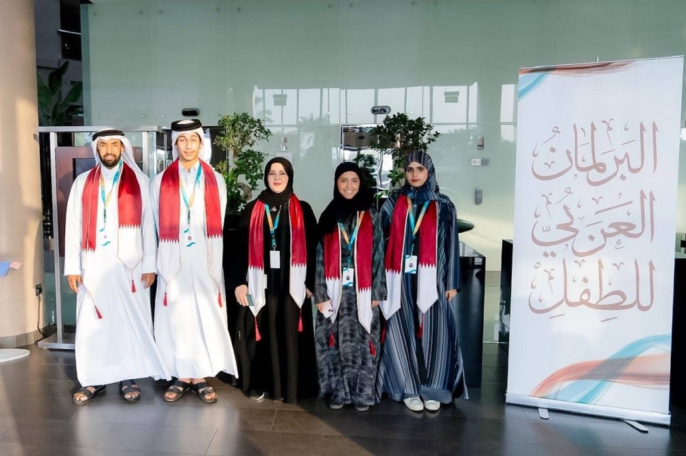 Qatari students discuss cultural identity at Arab Parliament for the Child