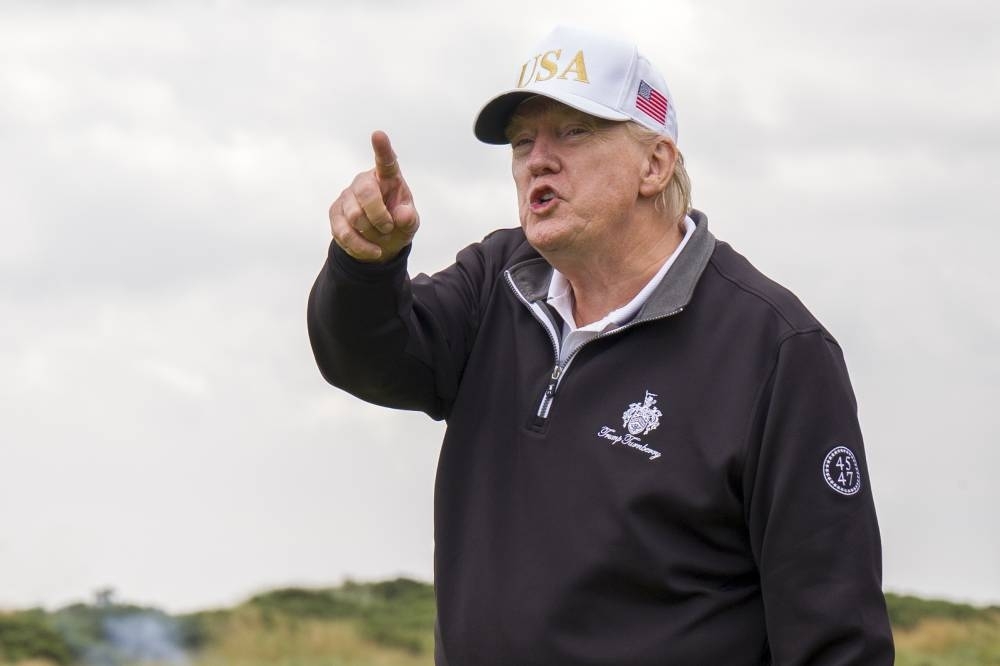 Trump flies back to US after five-day visit to Scotland
