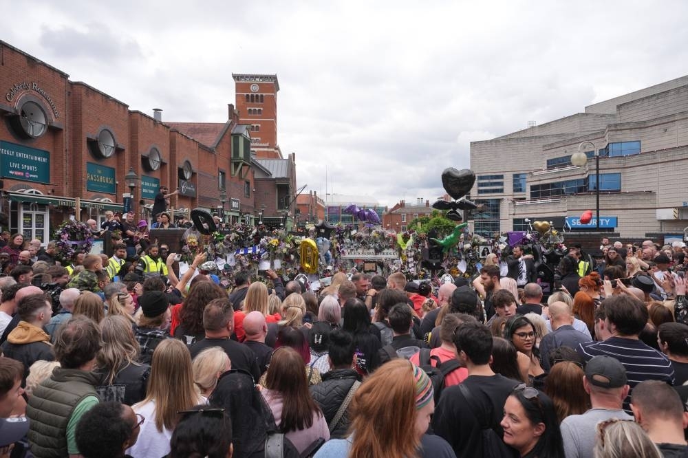 Ozzy Osbourne's family join fans in Birmingham for emotional farewell