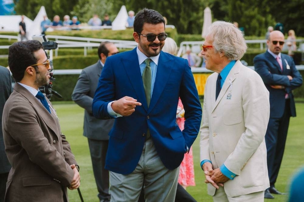 Sheikh Joaan visits Visit Qatar Activation at Goodwood Fest