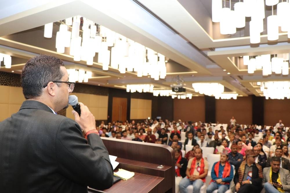 NRNA Qatar General Convention elects Padam Giri as its president