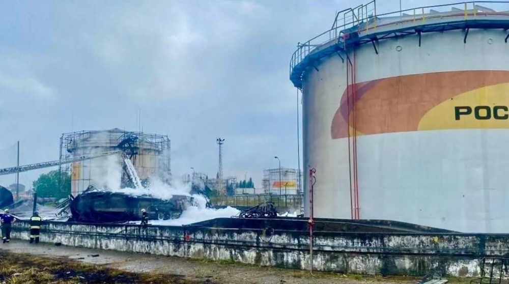 Ukraine drone strike sparks fire at Sochi oil depot
