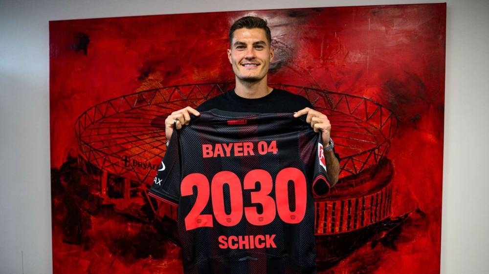 Leverkusen striker Schick renews contract until 2030