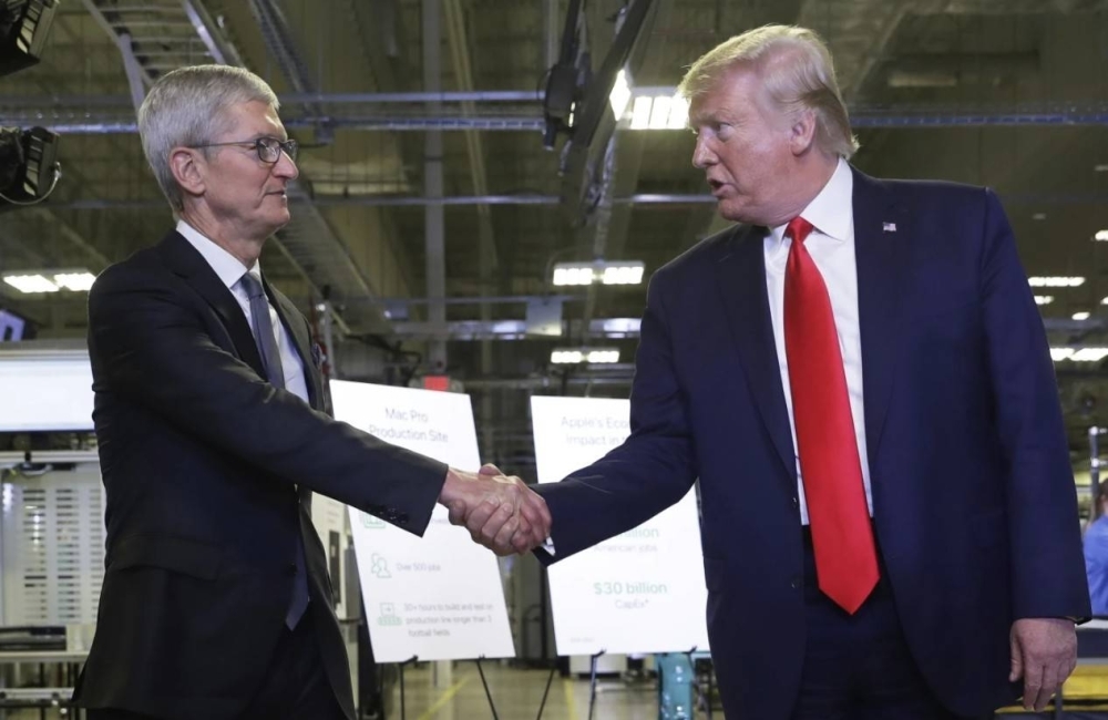 Trump will highlight Apple's plans to invest $100 billion more in US, raising total to $600 billion