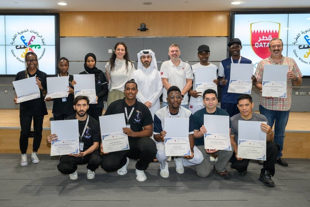 Qatar Winter Sports Committee concludes Advanced Ice Skating Course with ISU