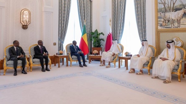 صاحب السمو يستقبل رئيس جمهورية بنين