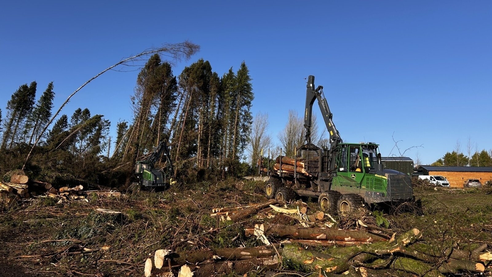 New machines to help clear storm damaged forests