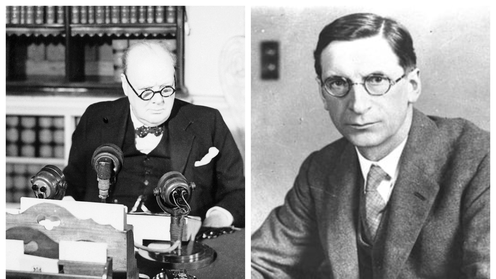 It's 1945 and Churchill and de Valera are taking to the airwaves...
