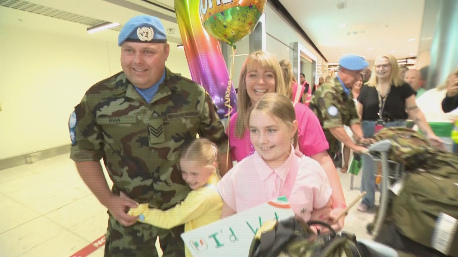 Joyous scenes as Irish troops return home from Lebanon