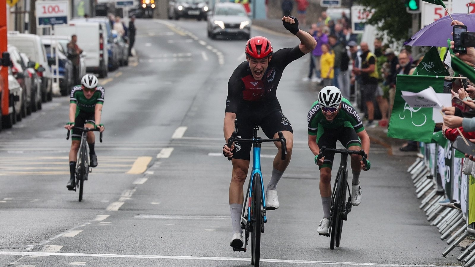 Odhran Doogan drops back as George Kimber wins stage to take yellow jersey at Rás Tailteann