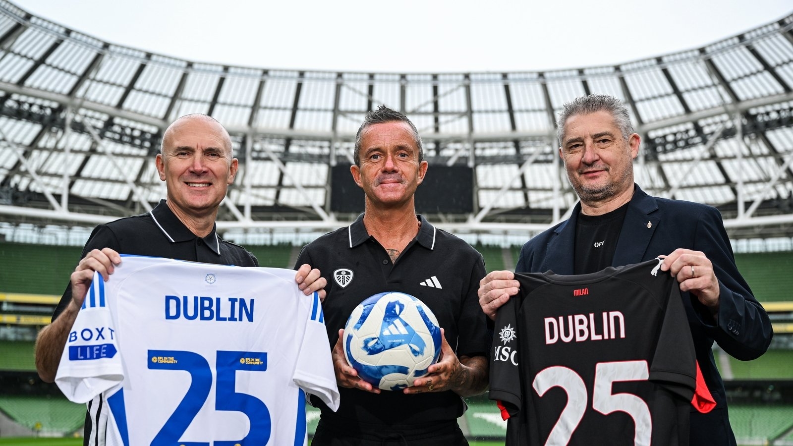 Leeds United to meet AC Milan in Dublin in August