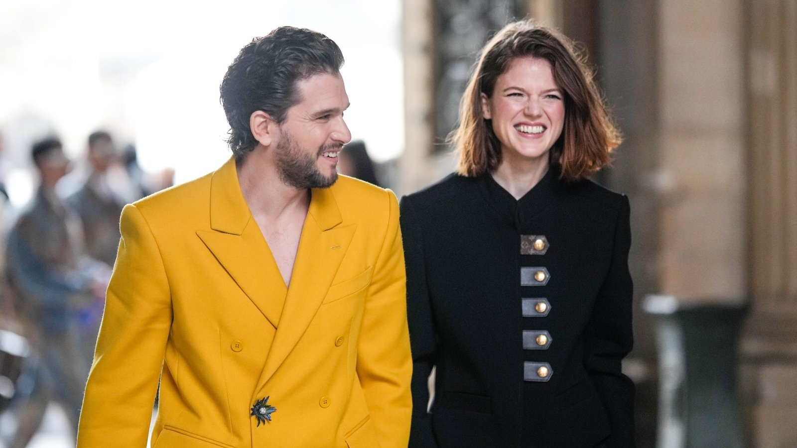 Rose Leslie says she and husband Kit Harington 'do not feel famous at all'