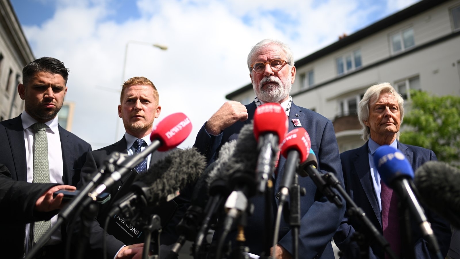 Watch: Adams speaks to media after winning case against BBC