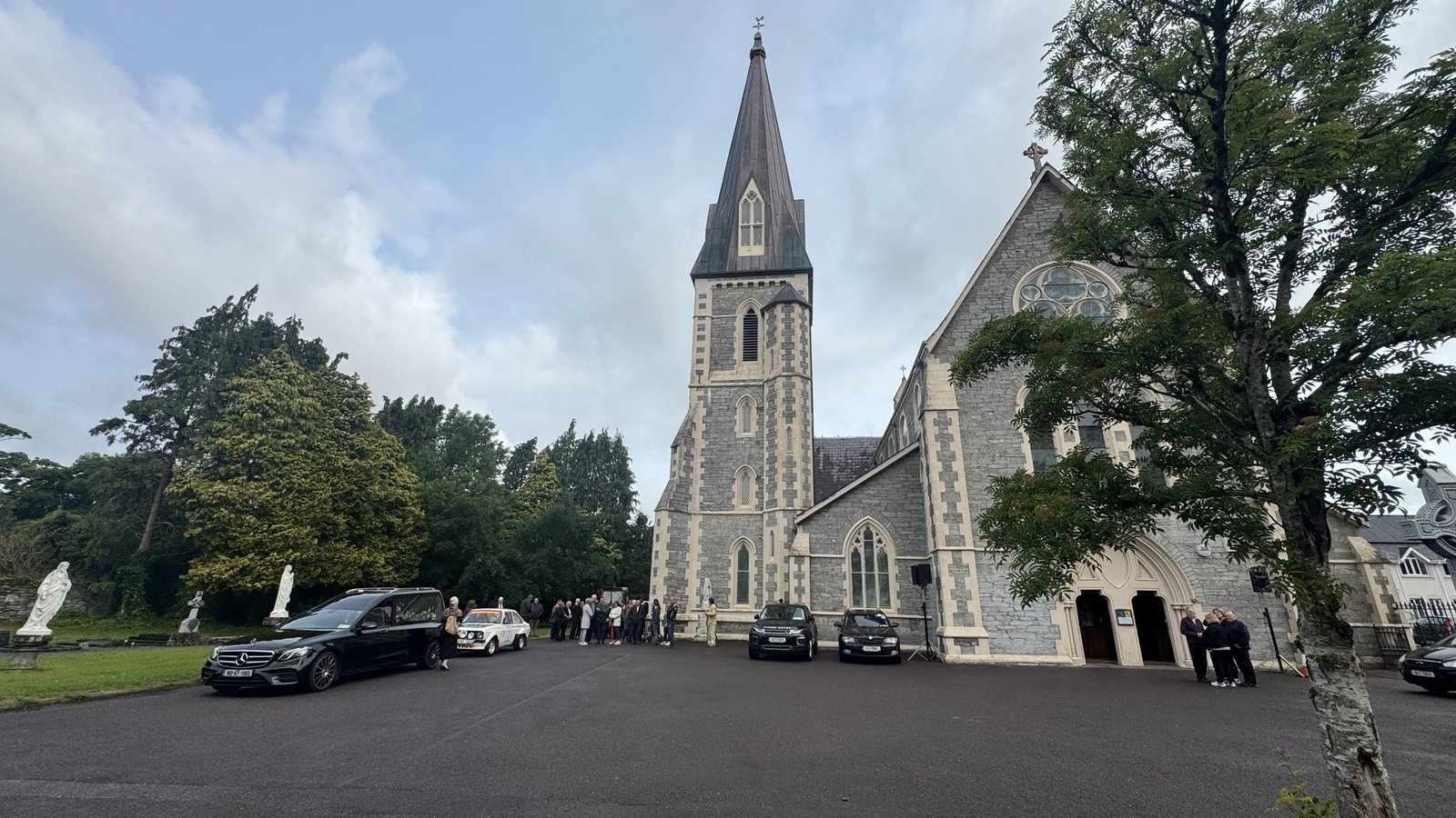 Mourners gather in Kenmare for Michael Gaine's funeral