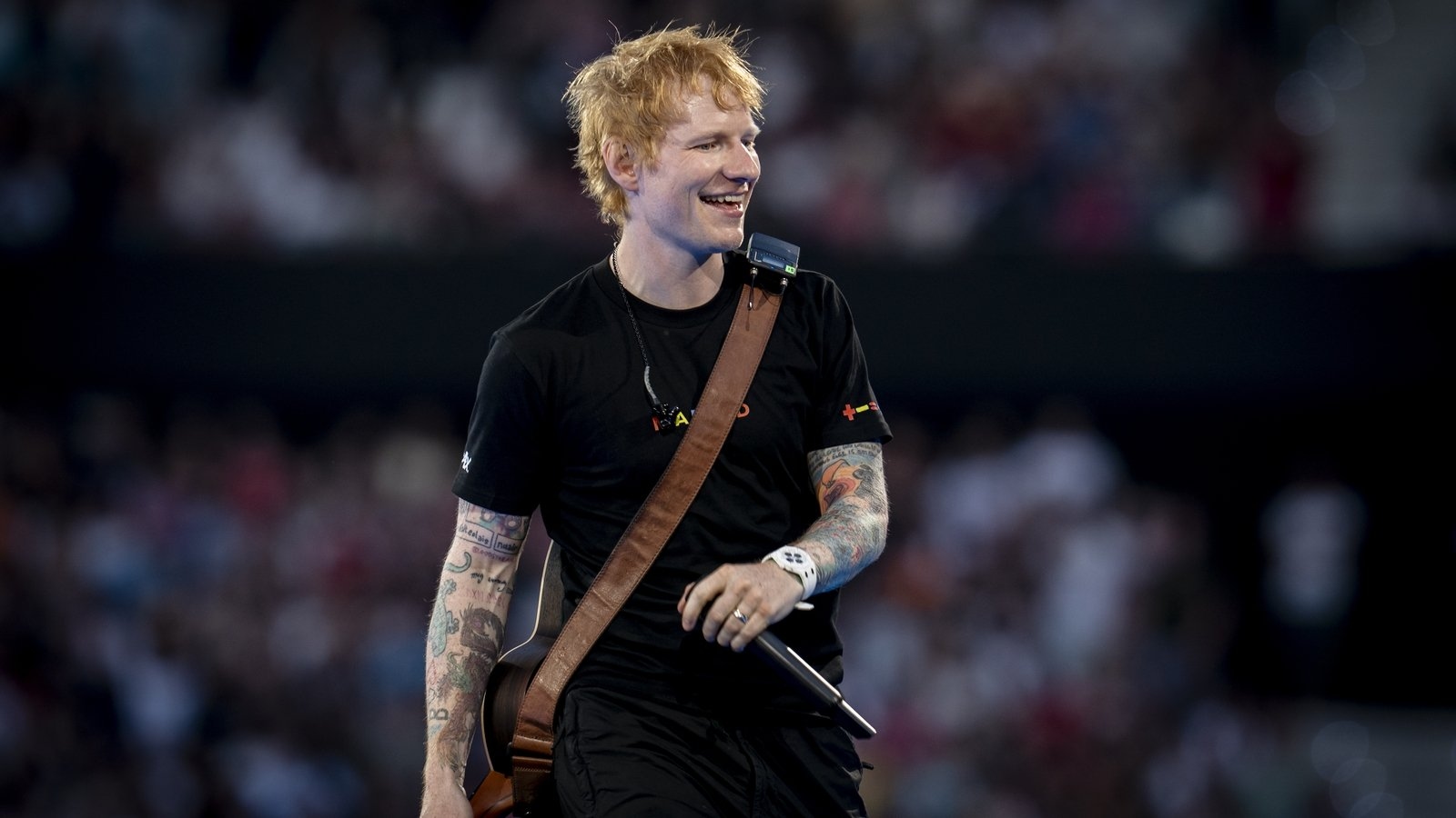 Ed Sheeran fans from around the world queue overnight for homecoming concert