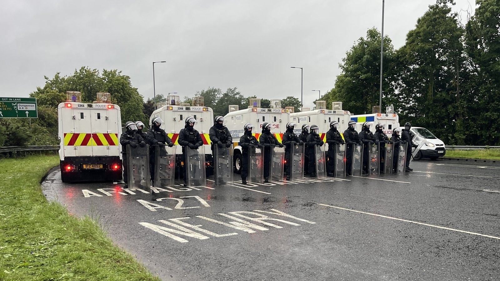 Police attacked during fourth night of unrest in Northern Ireland