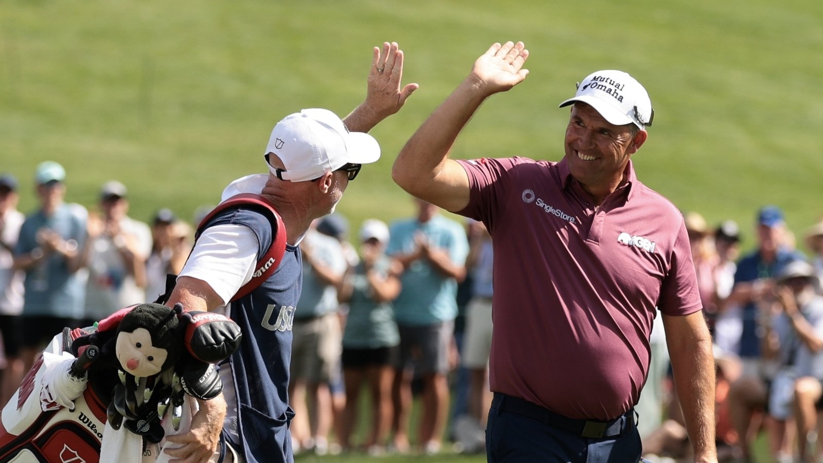 Pádraig Harrington still in leading trio heading into the final round at US Senior Open