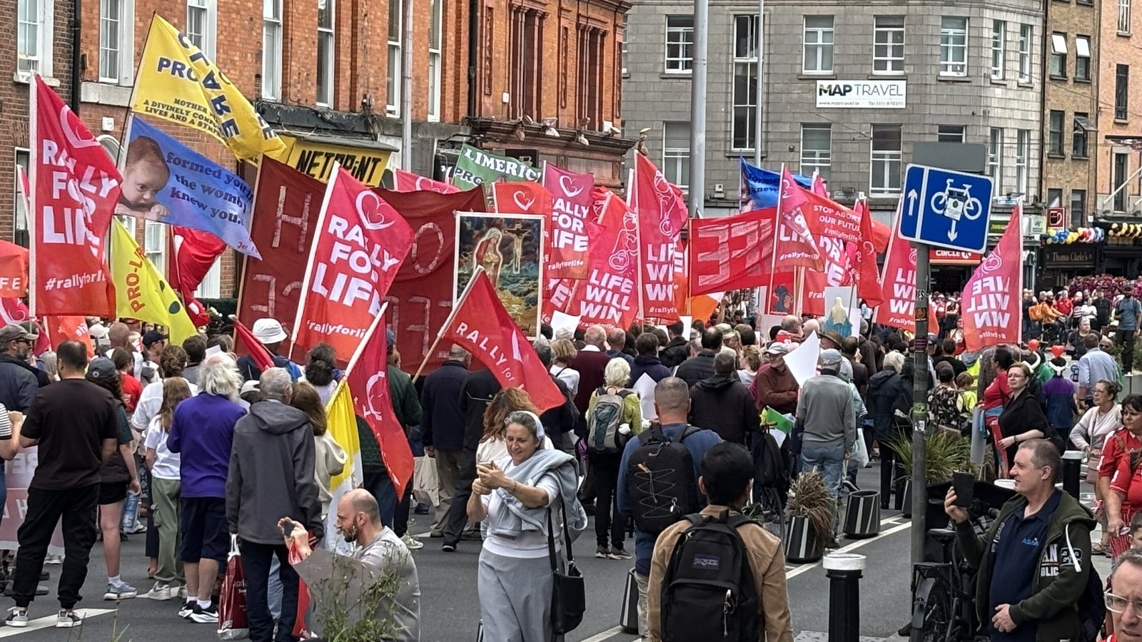 Anti-abortion demonstration takes place in Dublin