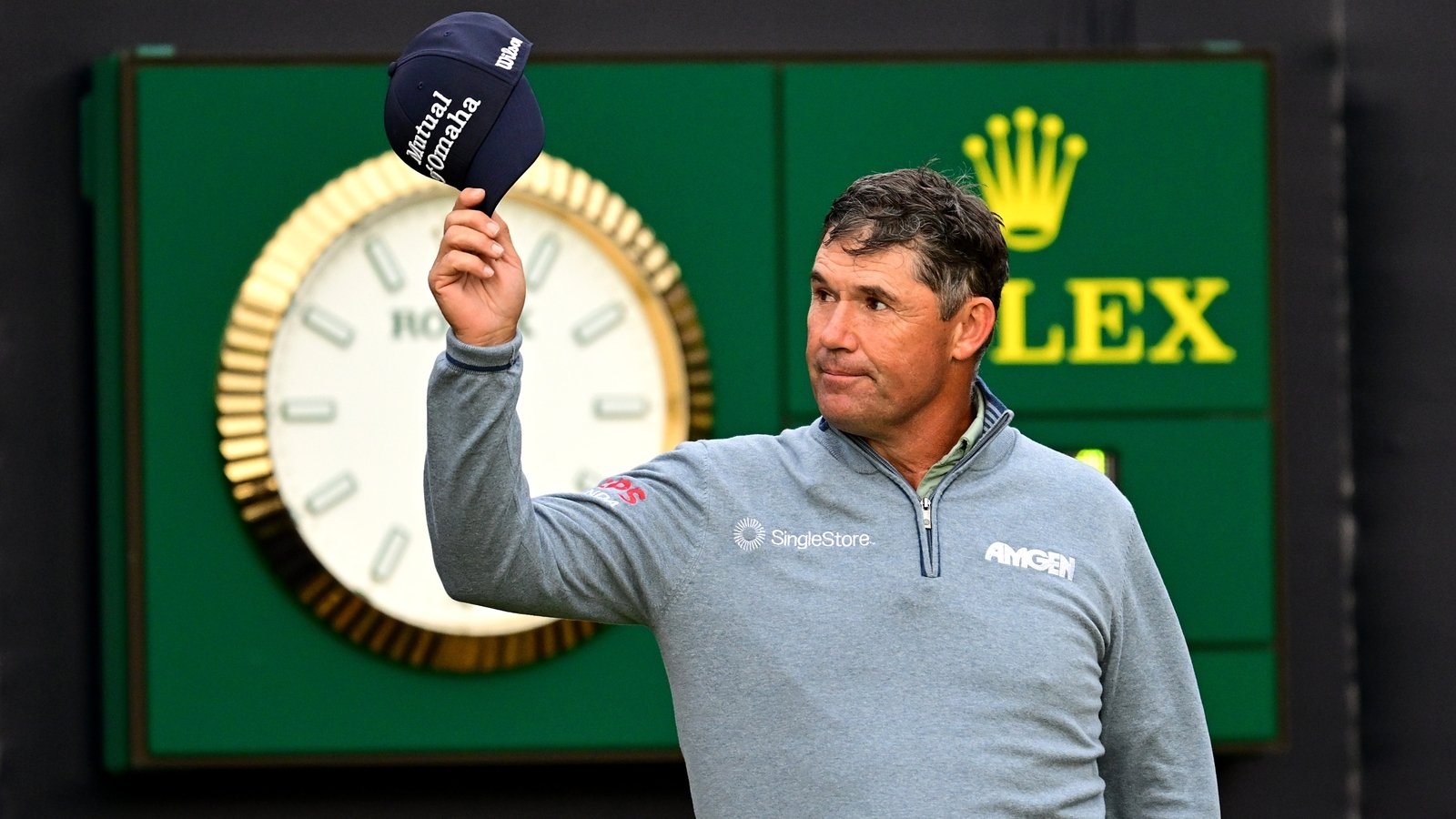Padraig Harrington emotional after opening tee shot honour at The 153rd Open Championship