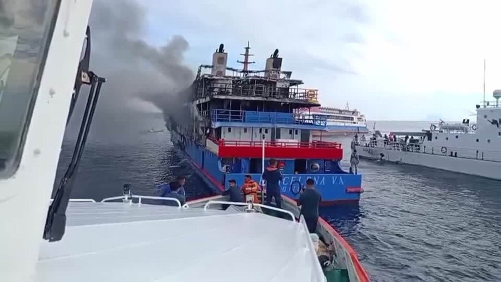 Three dead, hundreds rescued after Indonesia ferry fire