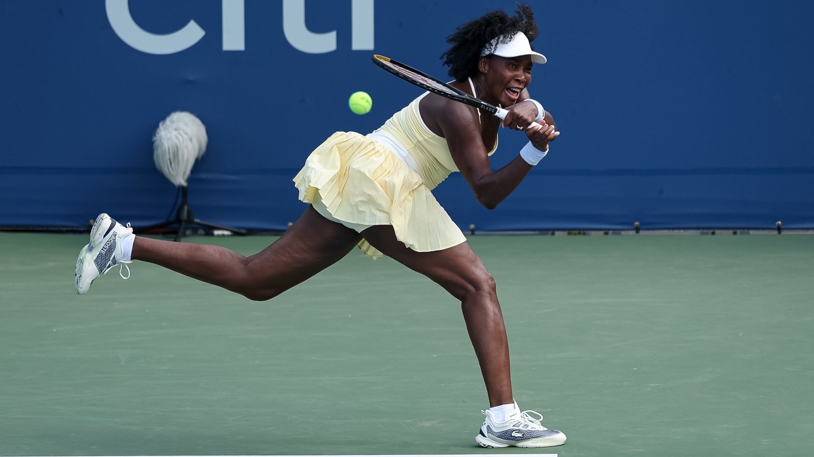 Venus Williams (45) makes winning return to the court after 16 months