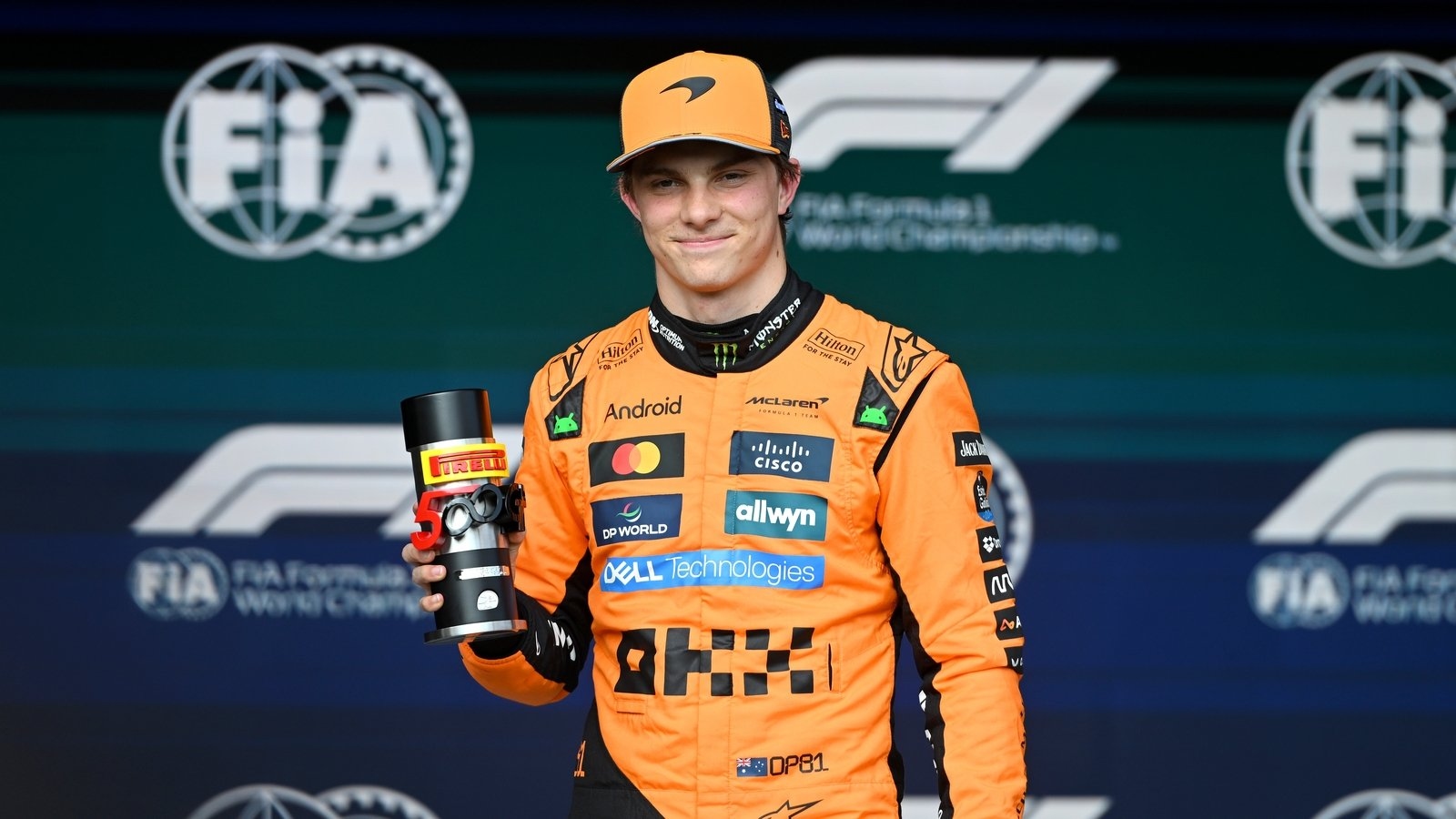 Oscar Piastri cruises to sprint pole in Belgium