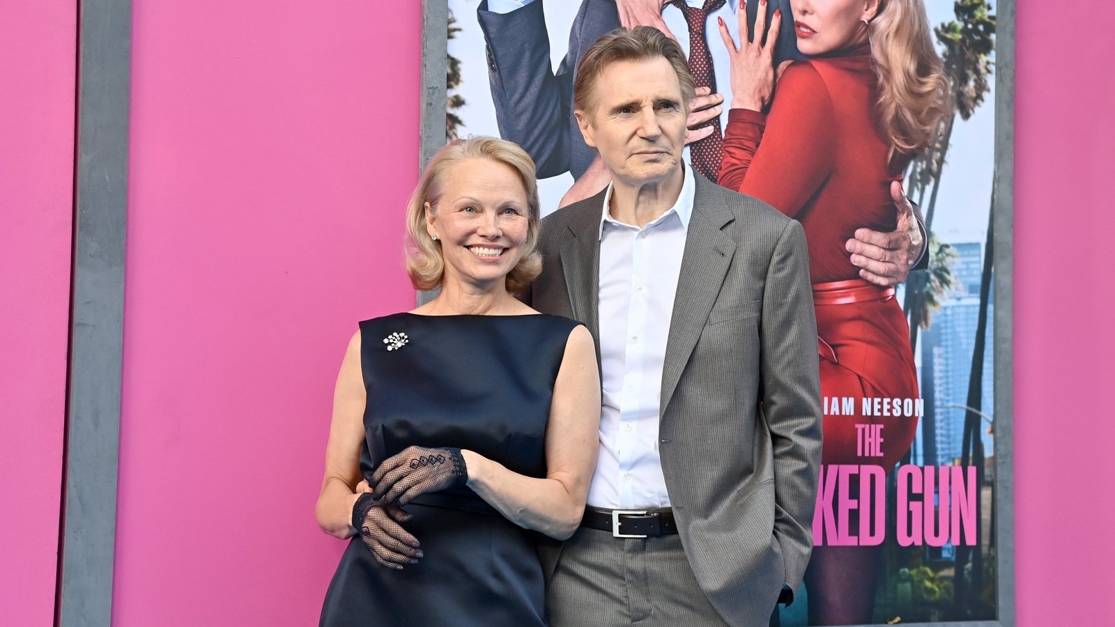 Liam Neeson says making Naked Gun reboot alongside Pamela Anderson was 'joyful'