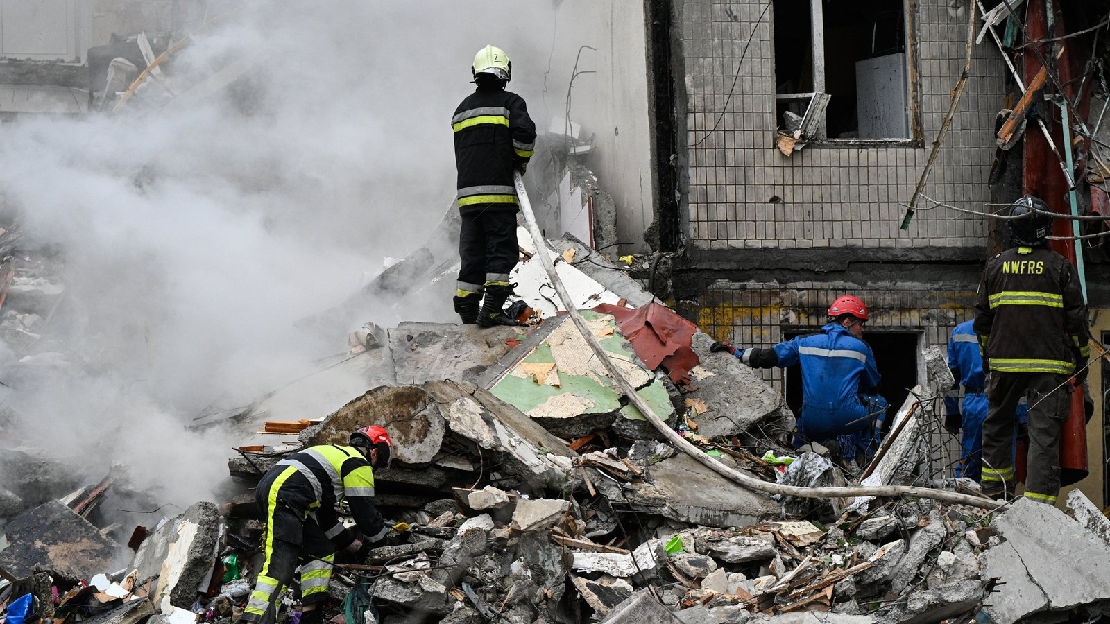 'Brutal Russian strikes' on Kyiv kill six, including child