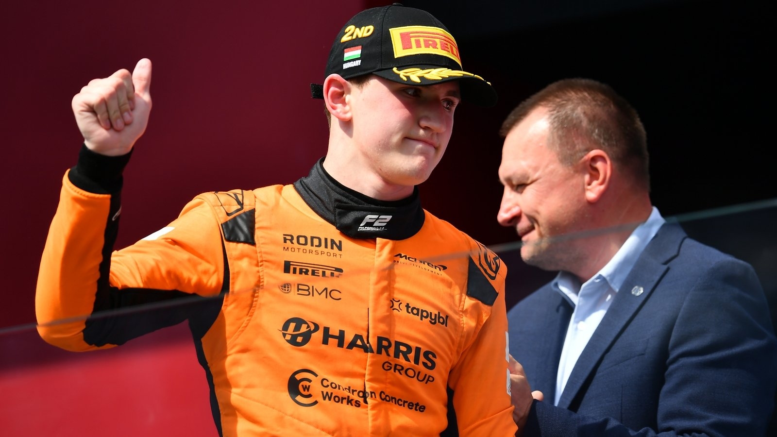 Alex Dunne takes second in F2 sprint race in Hungary