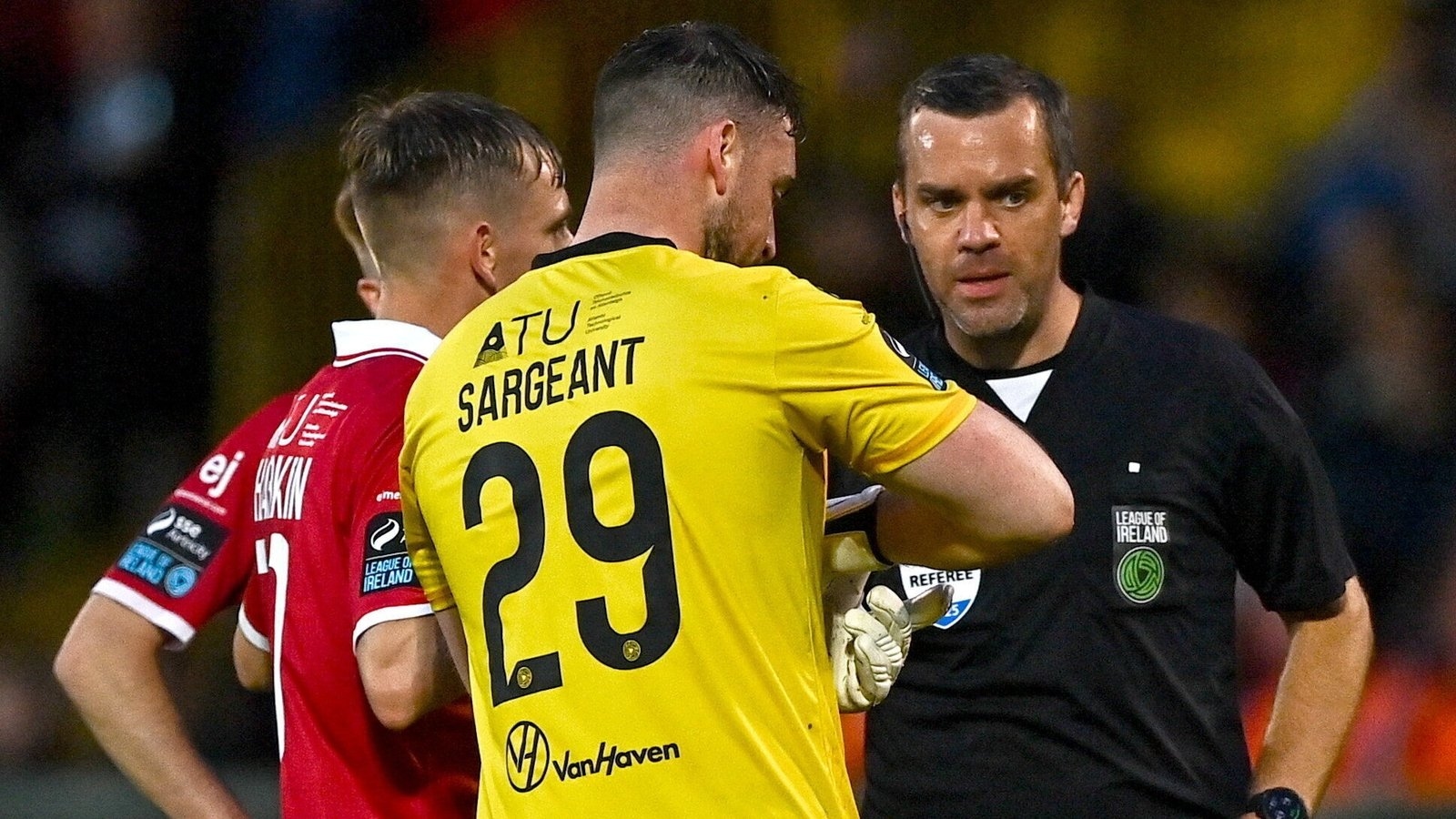 Sligo Rovers successful in appealing Sam Sargeant's sending off against Shelbourne