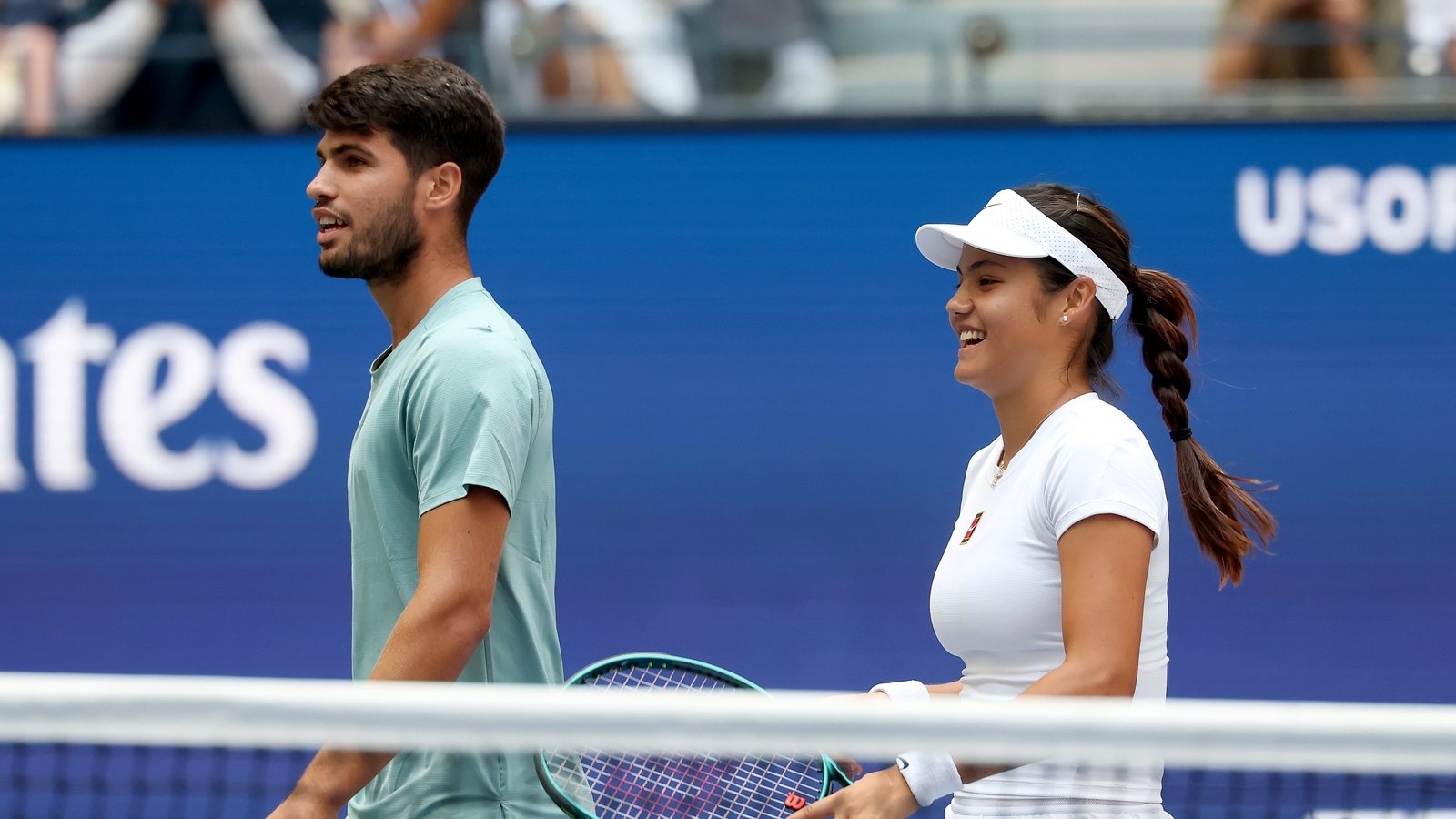 Defeat for Carlos Alcaraz and Emma Raducanu in revamped US Open mixed doubles