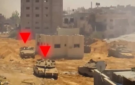 Al-Qassam targets Zionist military vehicle & two bulldozers east of Gaza city